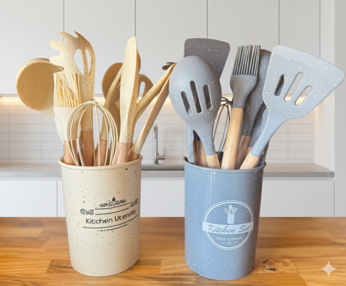 UTENSILLOS DE SILICONA 12 PIEZAS