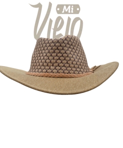 SOMBRERO AUSTRALIANO RAFIA Y LINO